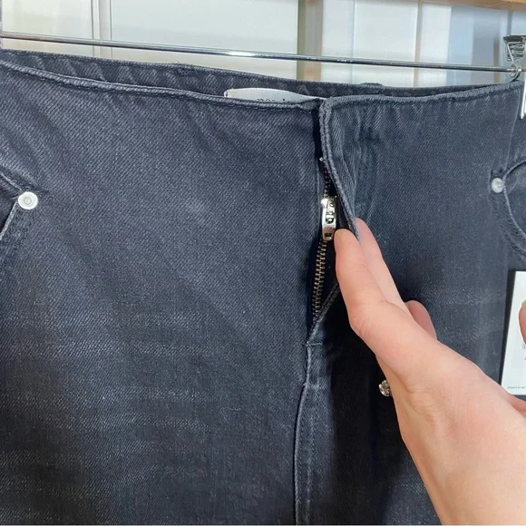 NWT Peachy Den The Jenn Jeans Tobacco black low rise trendy y2k sexy size large - Picture 4 of 11